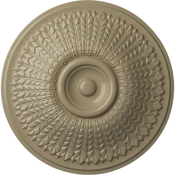 Ekena Millwork Modena Ceiling Medallion (Fits Canopies up to 5 1/4"), Hand-Painted Gobi Desert, 23 1/2"OD x 3 1/2"P CM23MOGDF - main